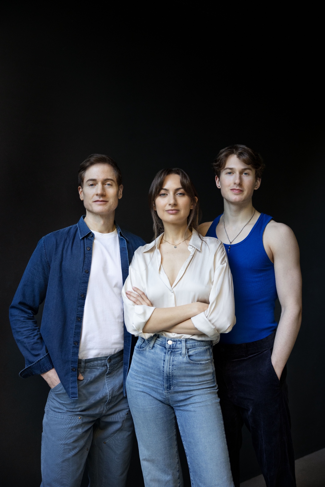 Kate Tolo, Bryan Johnson, and Talmage Johnson — family portrait